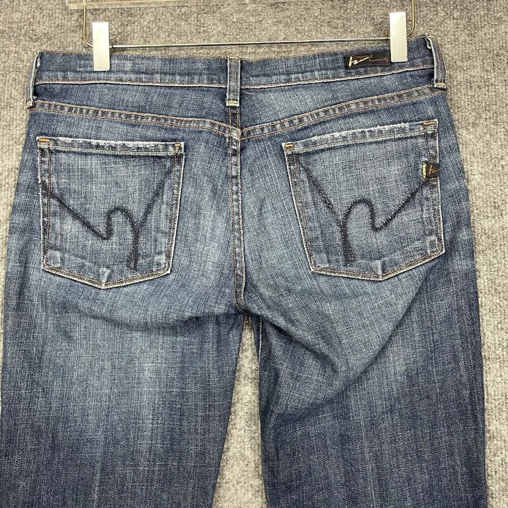 Citizens Of Humanity Jeans Womens‎ 30 Blue Kelly Stretch #063 Low Waist Cropped